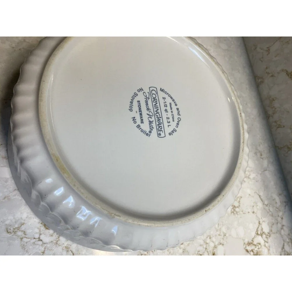 CorningWare french white
